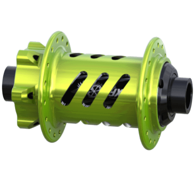 Classic Helix 6B F Hub, 20x110mm 28h – Antifreeze Green (Powder Coat) - LoamLabs