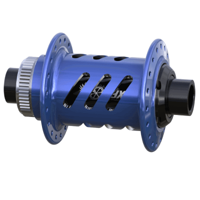 Classic Helix CL F Hub, 20x110mm 28h – Candy Blue (Powder Coat) - LoamLabs