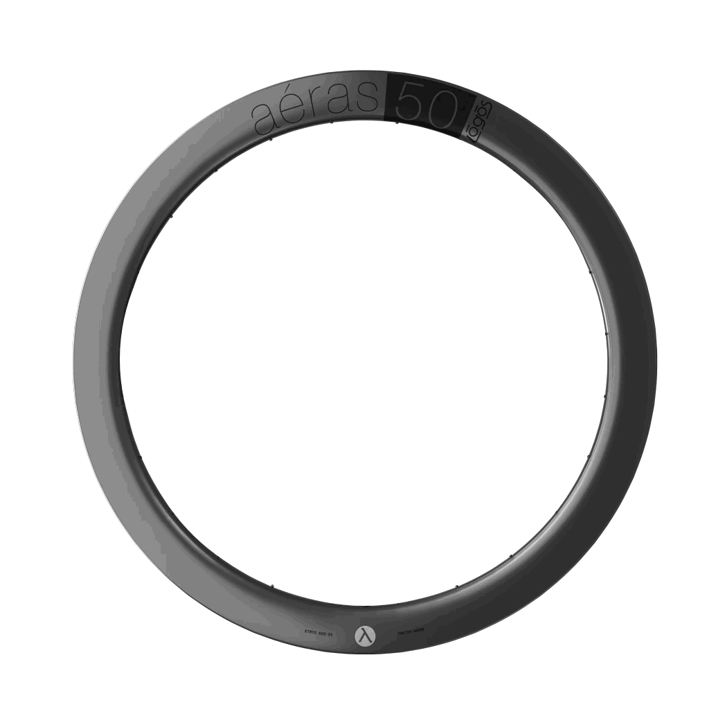 Aeras 50 700c Carbon Rim, 24h - Stealth - LoamLabs