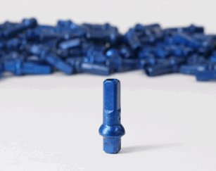 Alloy Nipples (Blue) - LoamLabs