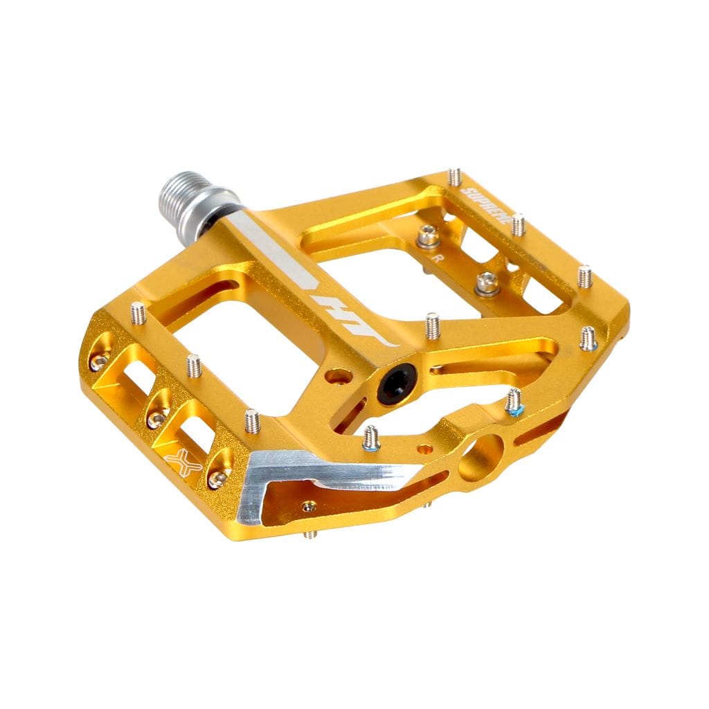 ANS10 Supreme Platform Pedals, CrMo - Gold - LoamLabs