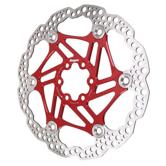 Floating Rotor, 140mm (Floating/Wave) - Red - LoamLabs