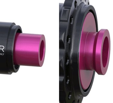 Hub End Caps - Pink - LoamLabs