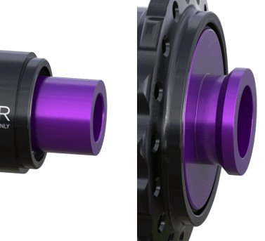 Hub End Caps - Purple - LoamLabs