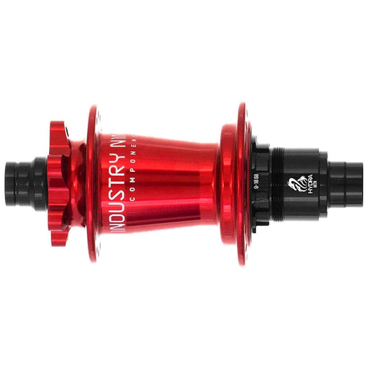 Hydra 6B R Hub, 12x148mm HG 28h - Red - LoamLabs