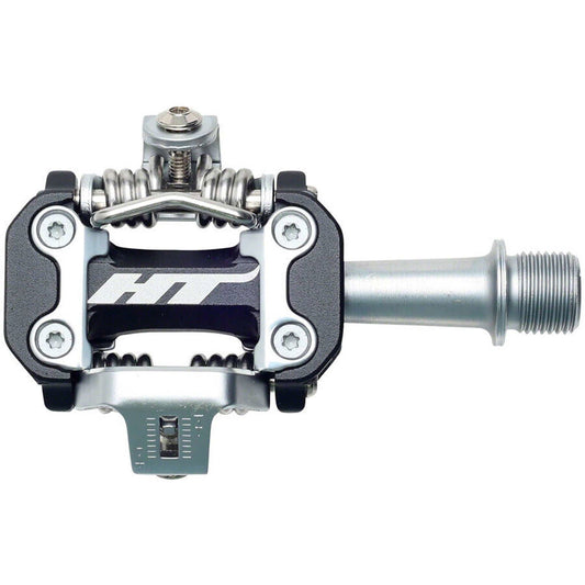 M2 Clipless Pedals, CrMo - Black/Silver - LoamLabs