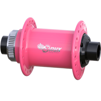 Onyx Racing Mountain Hubs Classic CL F Hub, 20x110mm 32h – Hi-Vis Pink (Powder Coat)
