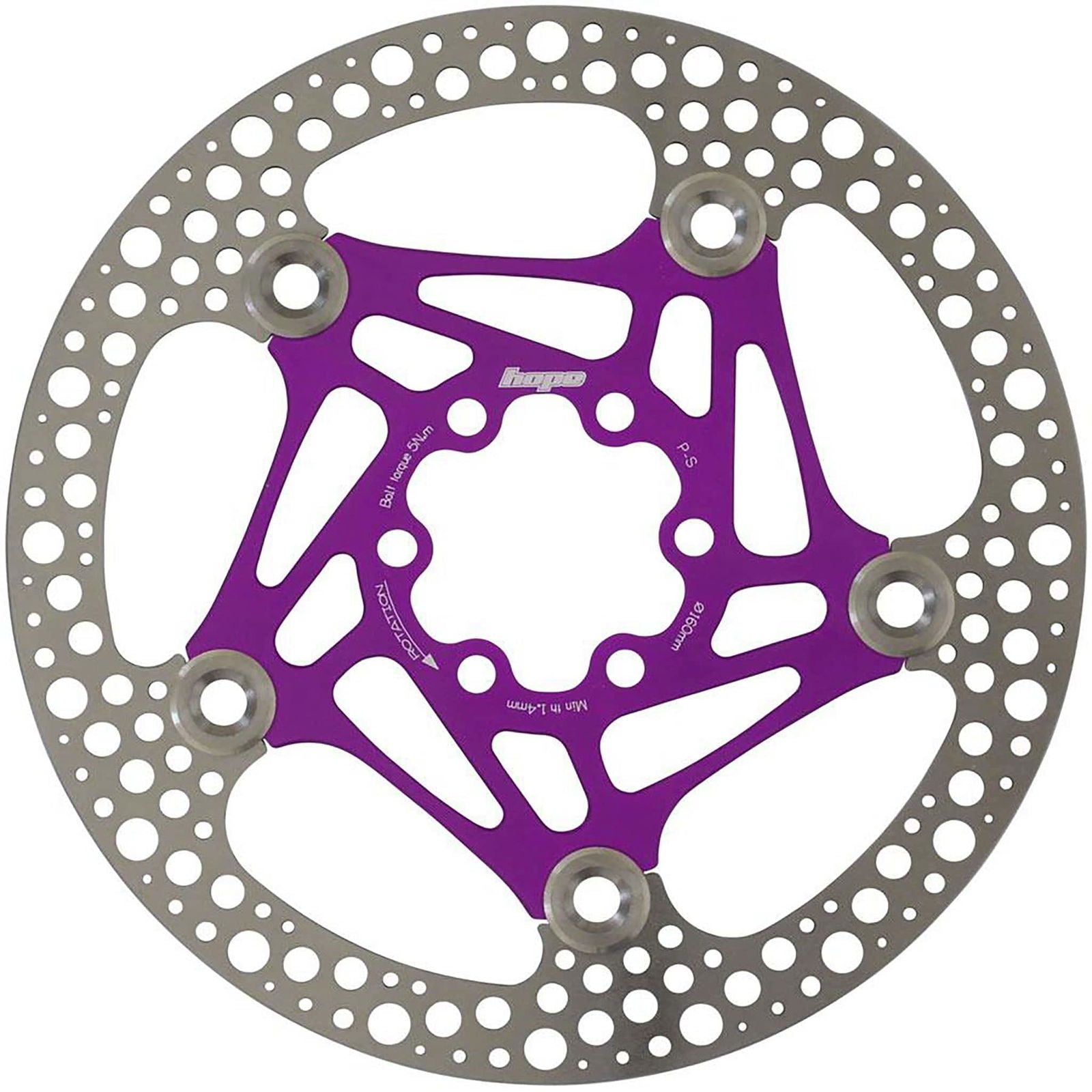 Road Floating Rotor, 160mm - Purple - LoamLabs