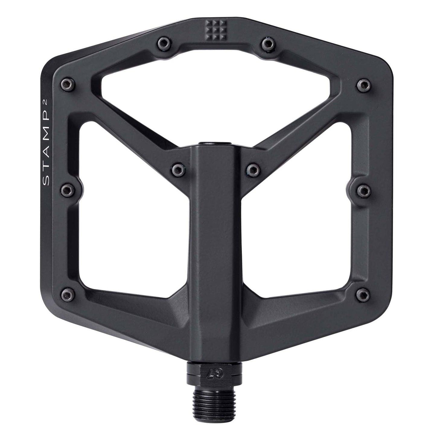 Stamp 2 Large Platform Pedals, Black - LoamLabs