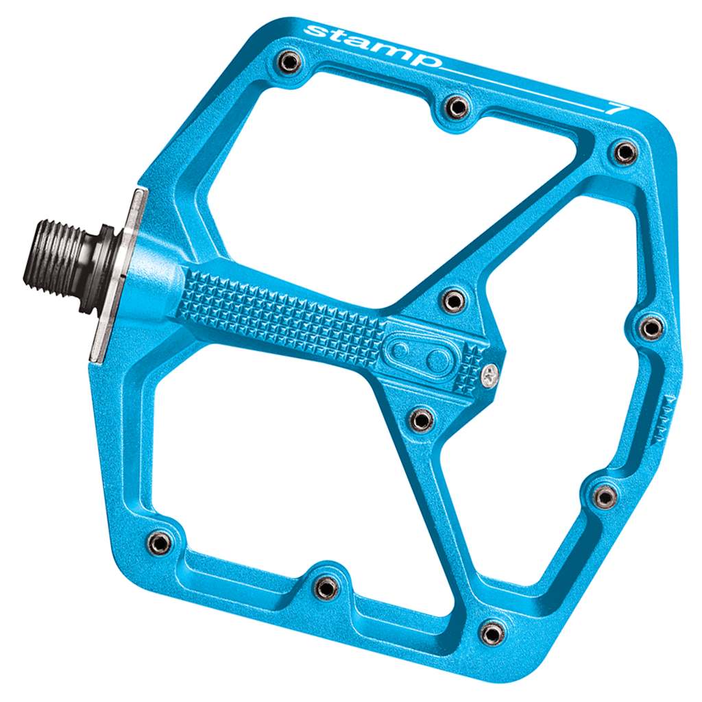 Stamp 7 Large Platform Pedals, Electric Blue - LoamLabs