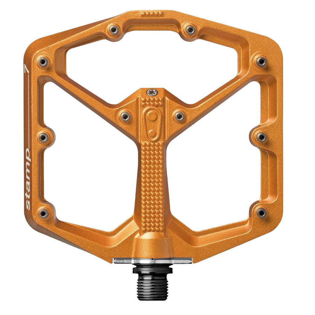 Stamp 7 Large Platform Pedals, Orange - LoamLabs