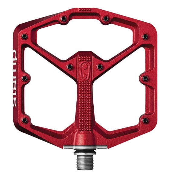 Stamp 7 Large Platform Pedals, Red NLS - LoamLabs