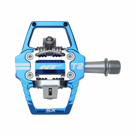 T2 - SX Clipless Platform Pedals, CrMo - Royal Blue - LoamLabs