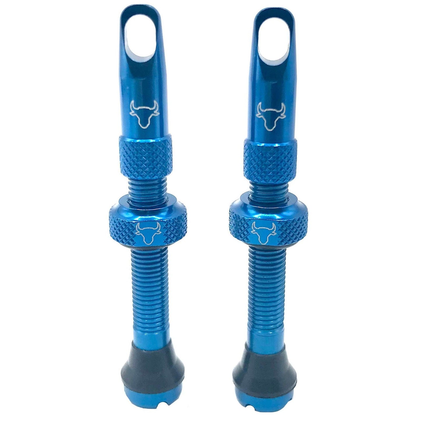 Tubeless Valve Stem, 42mm (Pair) - Sky Blue - LoamLabs