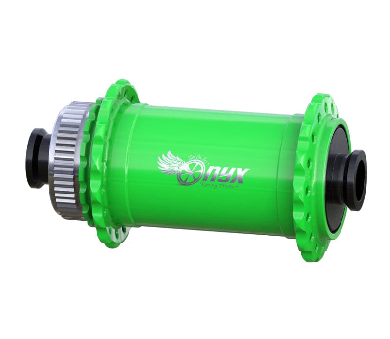 Vesper CL F Hook Flange Hub, 20x110mm Boost 28h - Hi - Vis Green - LoamLabs