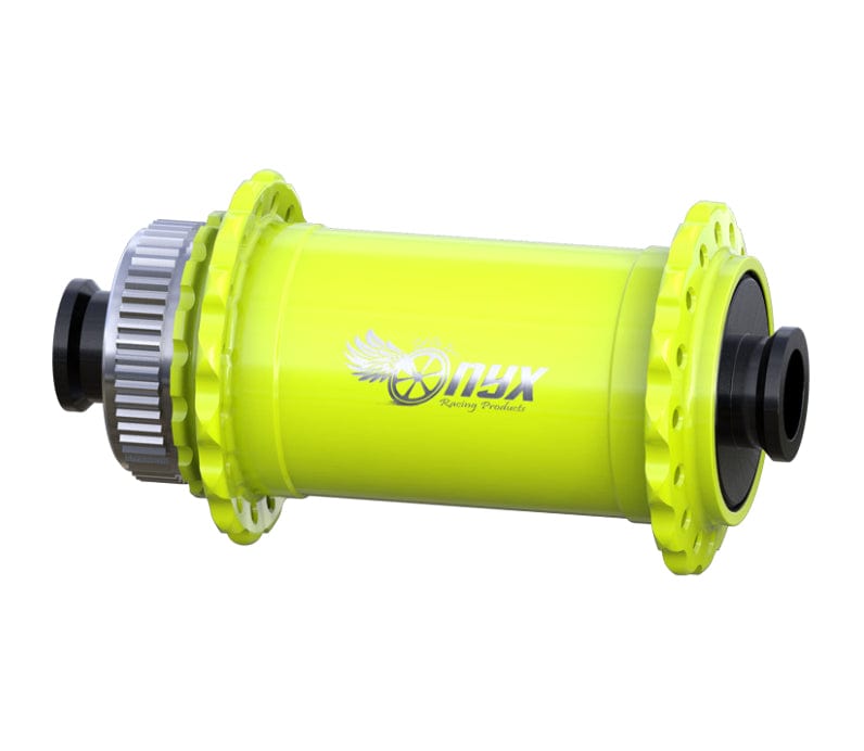 Vesper CL F Hook Flange Hub, 20x110mm Boost 28h - Hi - Vis Yellow - LoamLabs