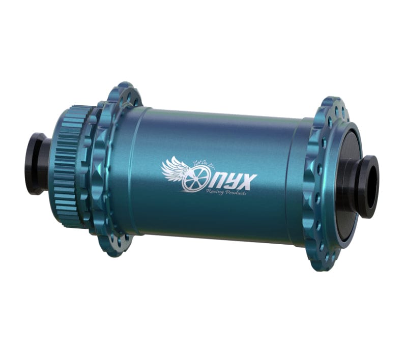 Vesper CL F Hook Flange Hub, 20x110mm Boost 28h - Turquoise (Anodized) - LoamLabs