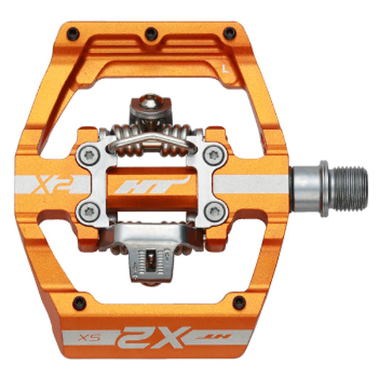 X2 - SX Clipless Platform Pedals, CrMo - Orange - LoamLabs